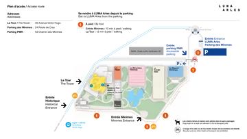 Plan d'accès LUMA Arles